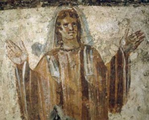 Figure 3: Praying figure – Catacombs of Jordanians, (3rd century AD)